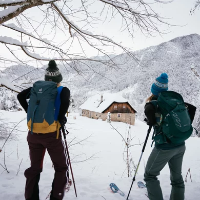 Skitour durch den frischen Schnee zur Hütte | © Urlaub am Bauernhof / Daniel Gollner