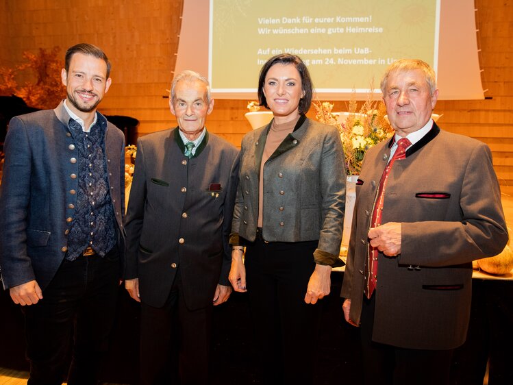 Landesrat Sebastian Schuschnig, ÖR Franz Unterguggenberger, Ministerin Elli Köstinger und ÖR Hubert Reiner | © Nicolas Zangerle