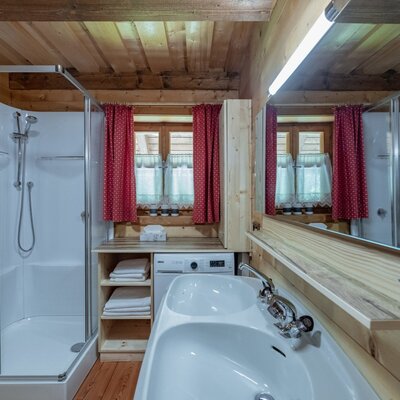 the bathroom
