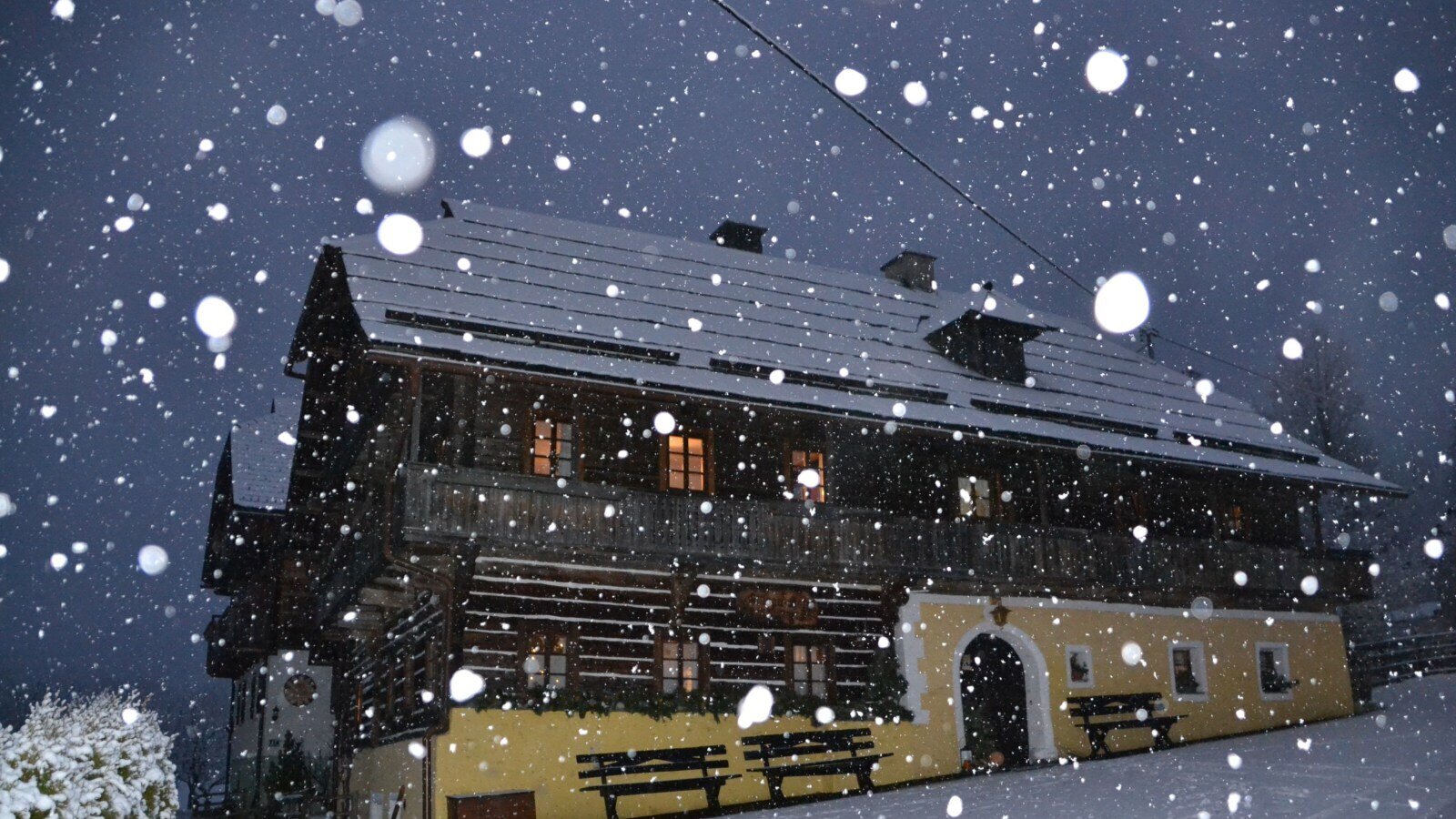 Snow flurry in Bad Kleinkirchheim