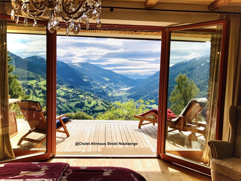Bedroom Panorama@Chalet Almhaus Strobl Nockberge