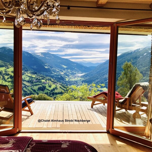 Bedroom Panorama@Chalet Almhaus Strobl Nockberge