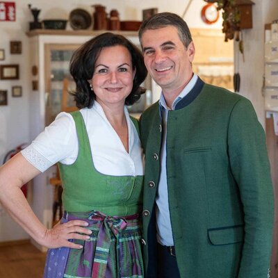 The hosts of the farmhouse : Barbara & Mario Sonnleitner