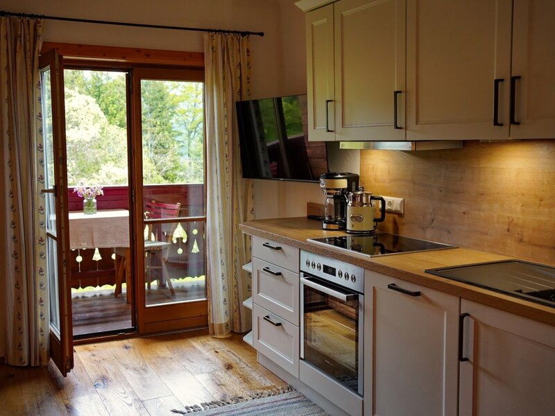 Living kitchen with balcony Apartment 2