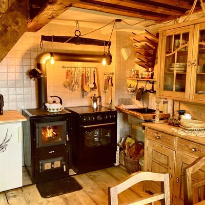 Kitchen@Panorama Almhütte Nockberge