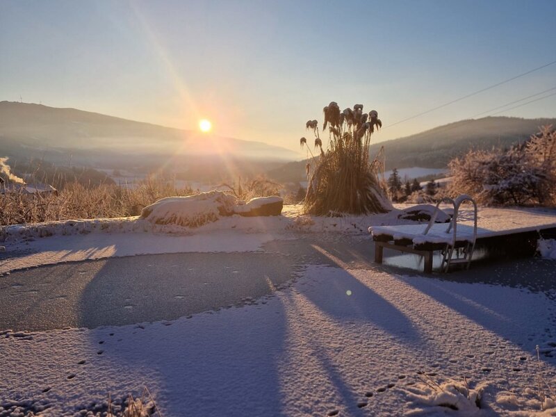 pool in winter