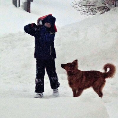 Winter fun with Benny