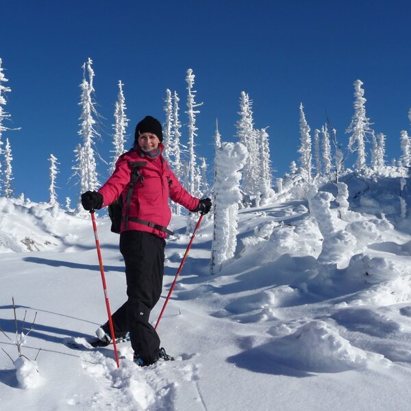 Snowshoe hike to Plöckenstein