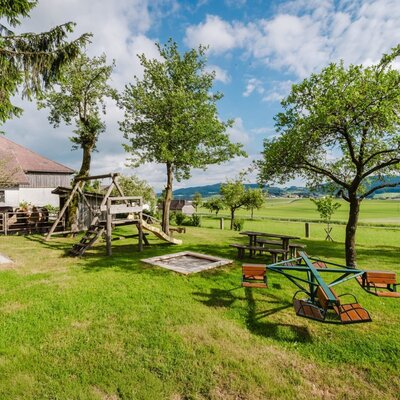Playground in the orchard © TVB Mühlviertel/Justin Berlinger