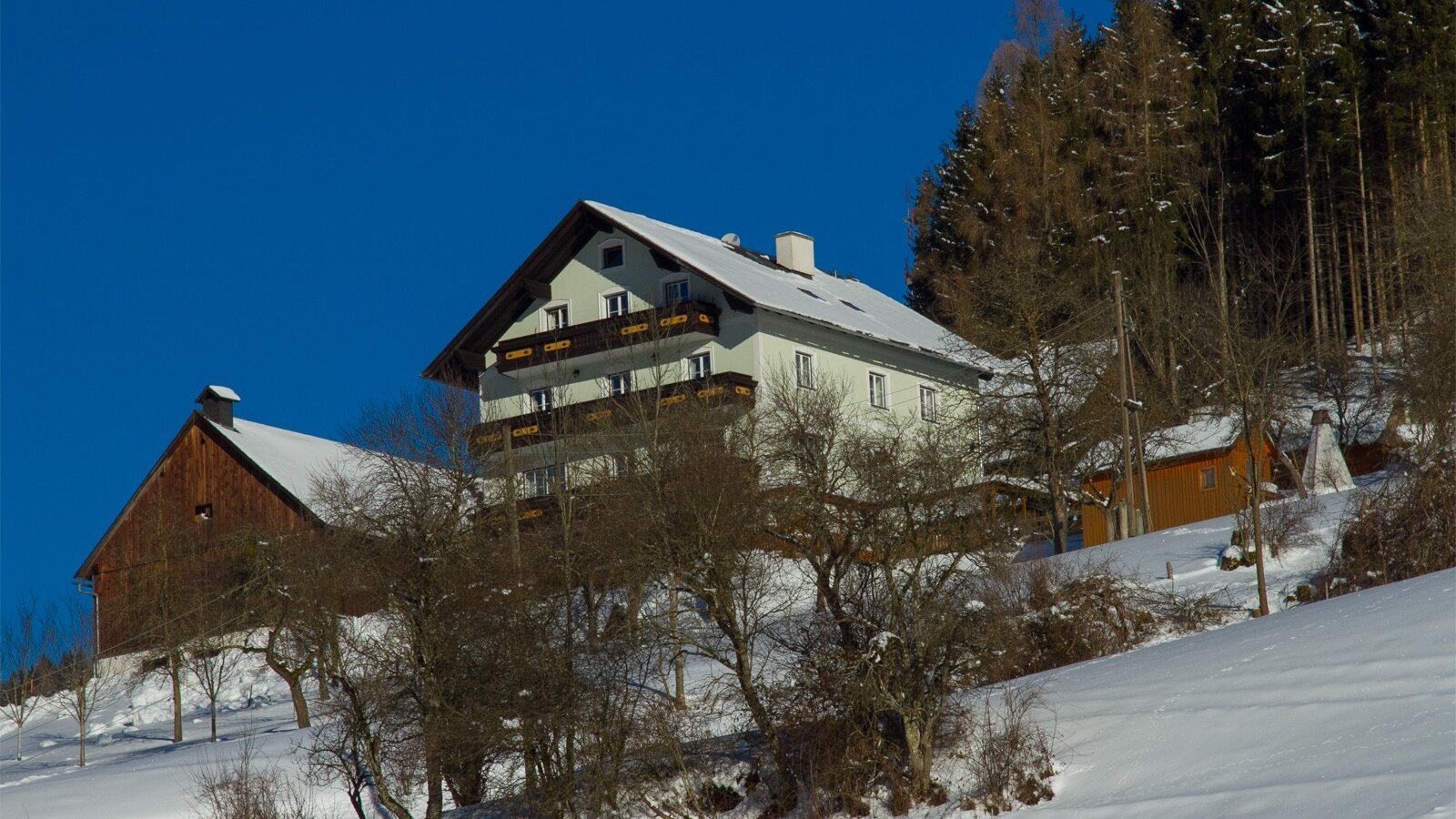 Winter view from the street