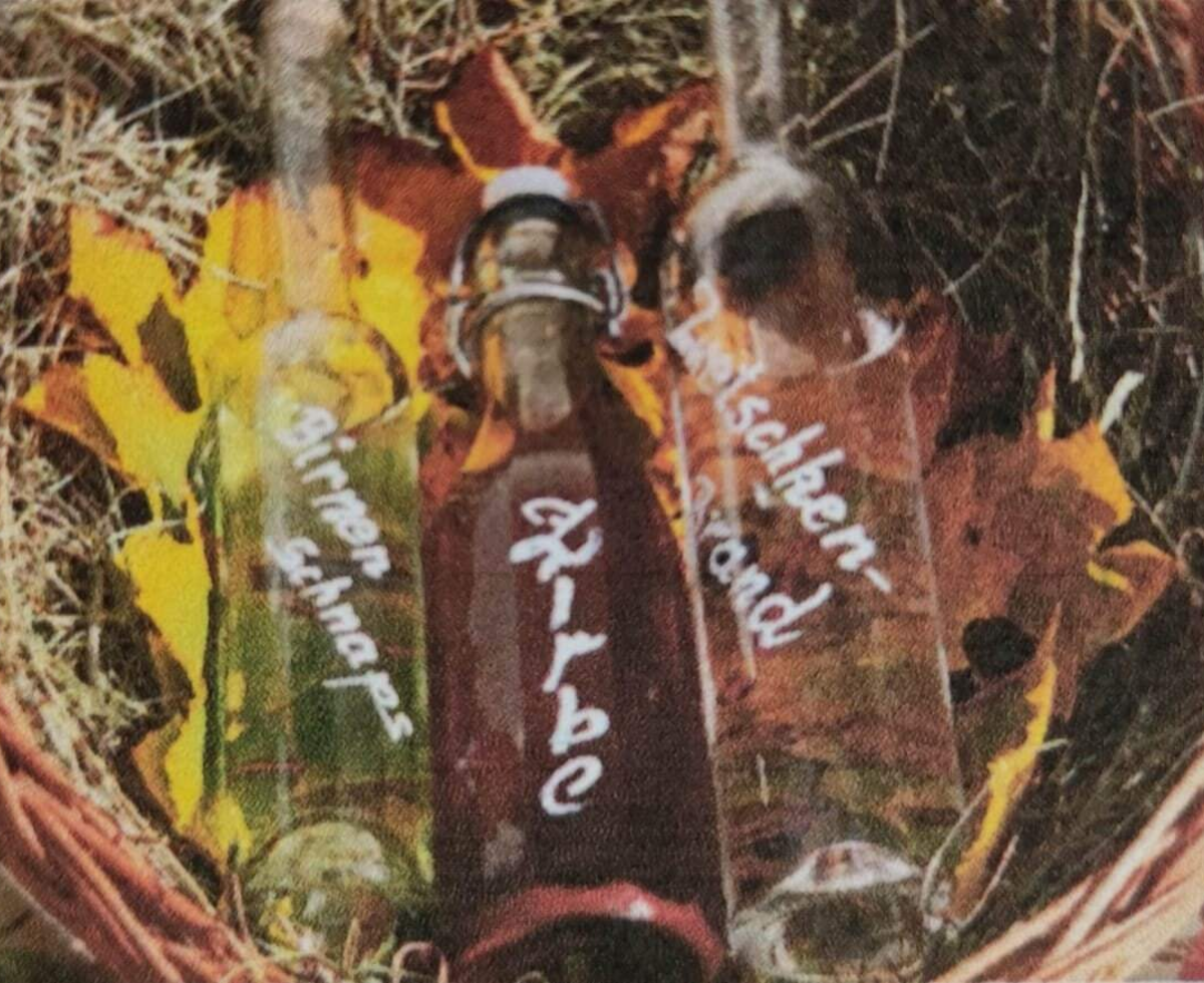 Home-made fruit spirit and liqueur