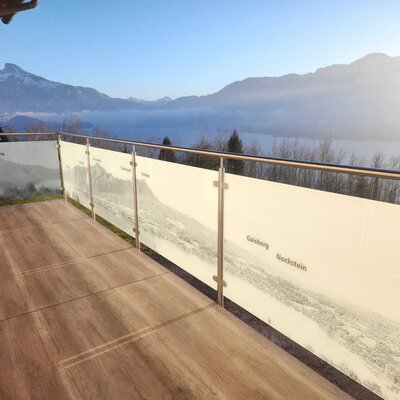 Balcony with Mondsee view