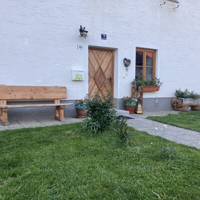 Exterior view of the farmhouse