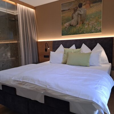 TEMPUR_Boxspringbed with Stonepine Pillows 