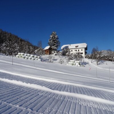 Enjoy stunning views from the private ski lift, with a freshly groomed slope located right next to the farm.