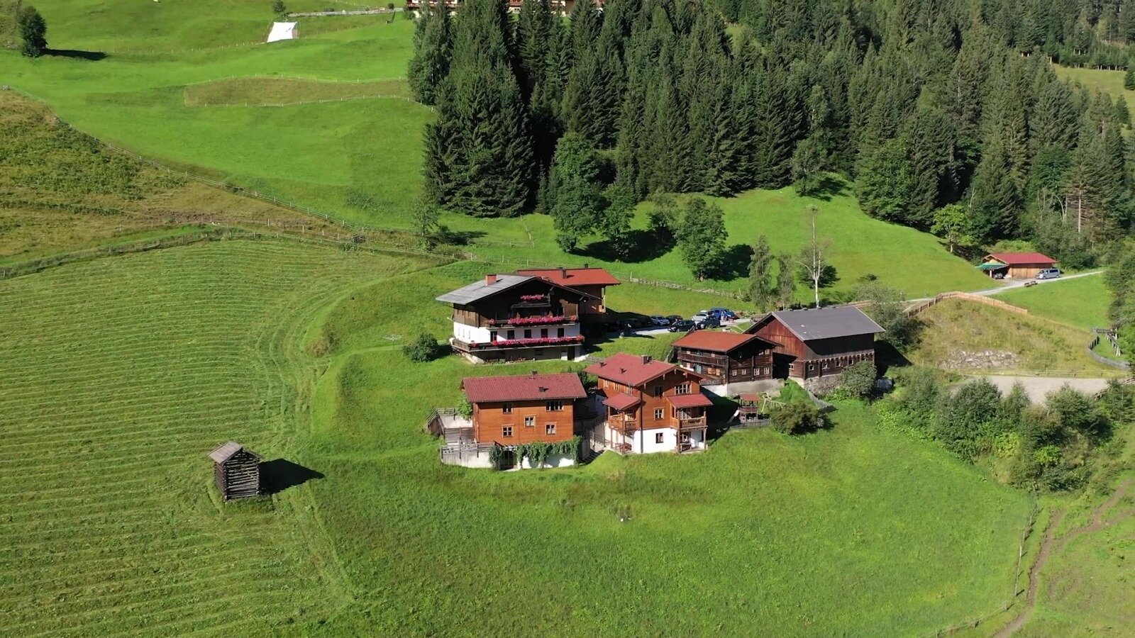 Bauerndörfl Rindereben Bird view