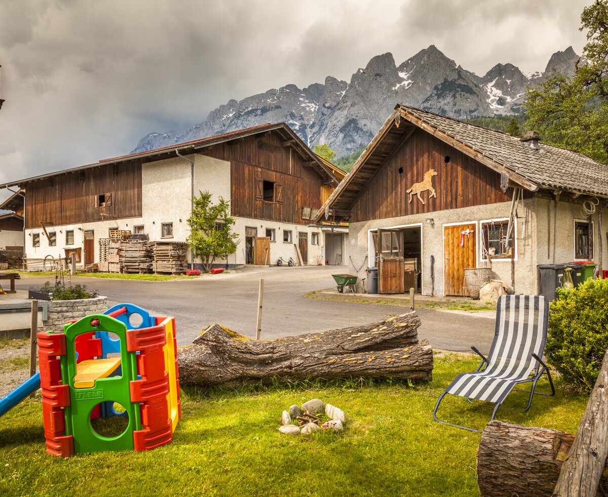 Playground and sunbathing lawn