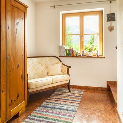Stairwell reading corner