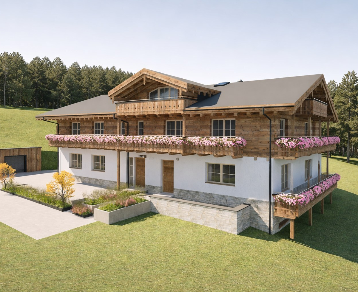 Exterior view of the Chalet Bascht and Chalet Sepp