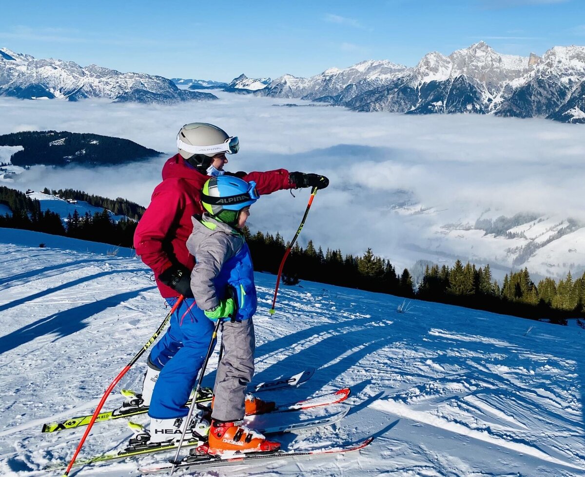 High above the sea of ​​clouds...