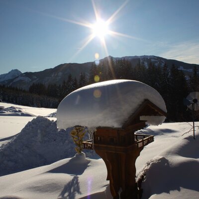 view to snow space Flachau