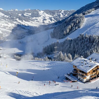 Our house during winter season - directly on the slopes
