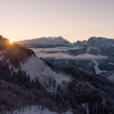 Winter view of the region