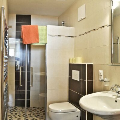 Garden view bathroom