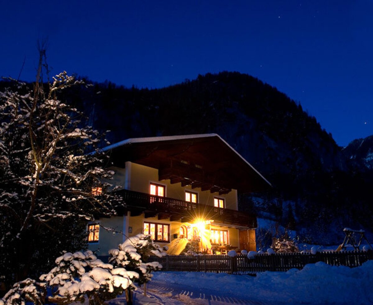 Winter evening atmosphere