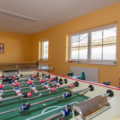 Recreation room with table football, table tennis & several games