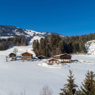 Peilberghof in a peaceful winter landscape