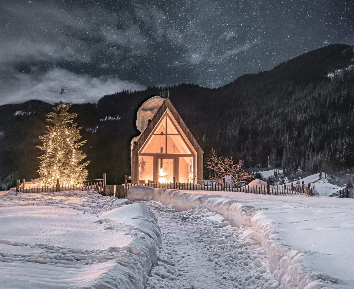 Chapel at night