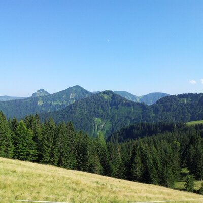 Bergköpfel Regenspitz and in the background Gennerhorn