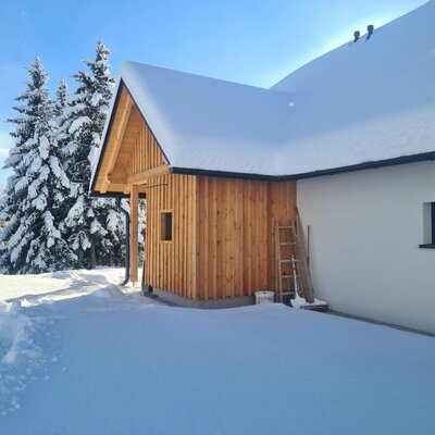 Entrance to the Alpine Chalet SMARAGD