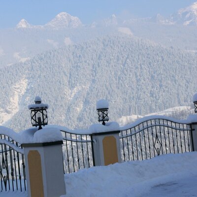 snow-covered terrace