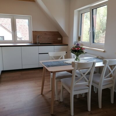 Our living-dining kitchen is equipped with cooking utensils and dishes. c_celince_grosch