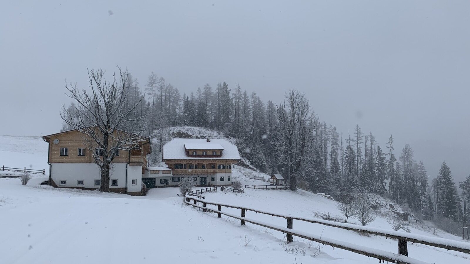 Our house in winter