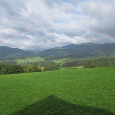 Mood picture with rainbow