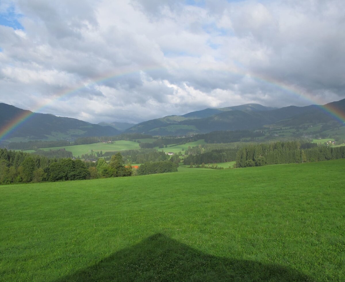 Mood picture with rainbow