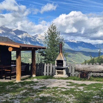 Barbeque place with view