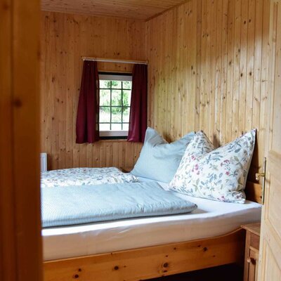 Bedroom Jölli view with double bed