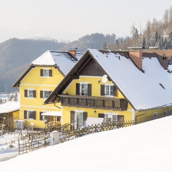 Our guesthouse in the winter
