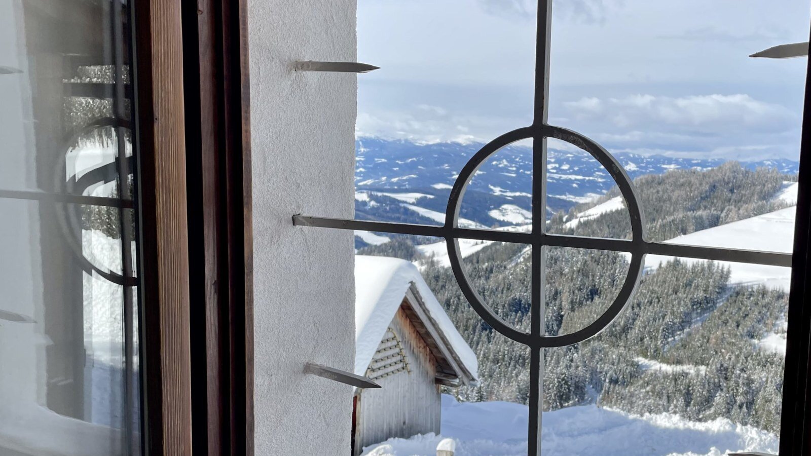 Valley view from the double bedroom
