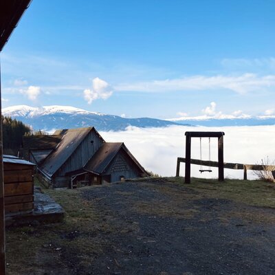 View of the sea of fog in November
