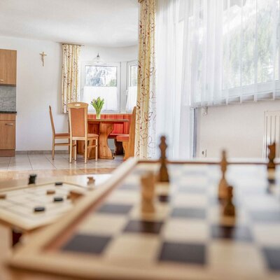 Dining area and living area