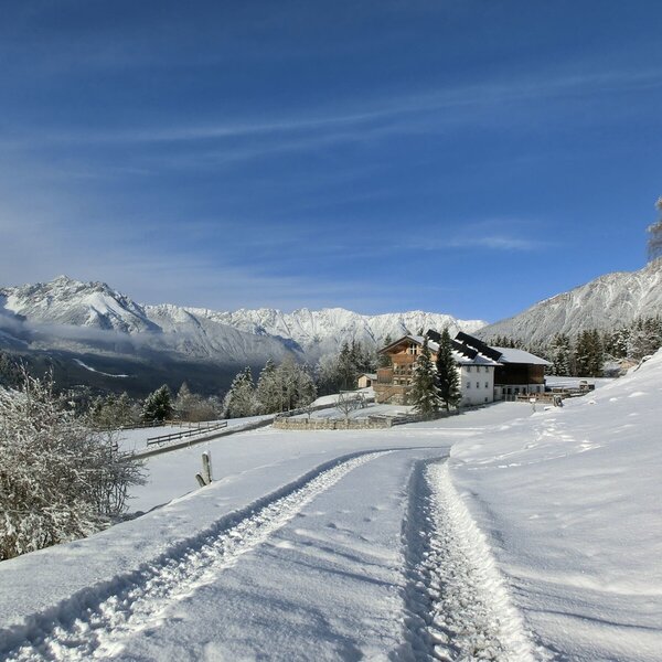 Winter hiking at Berghof