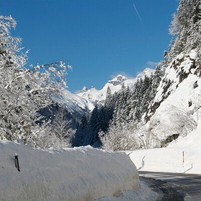 The road into the Hornbach Valley