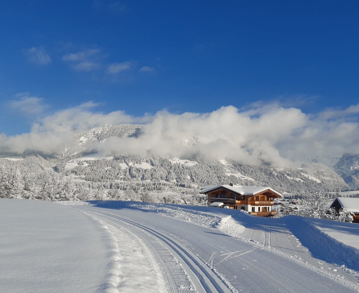 Right next to the cross-country ski trail