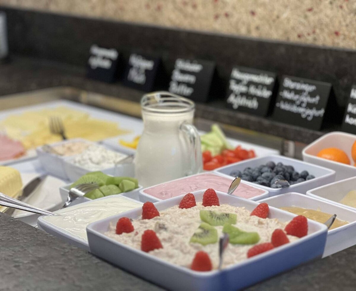 Yogurt and fruit