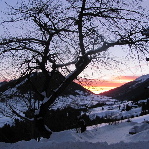Sunrise with views of Kartitsch